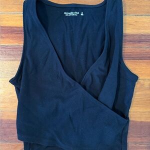 Abercrombie & Fitch Stretchy Blacm Crossover Women's Tank